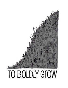 to boldly grow title page rough